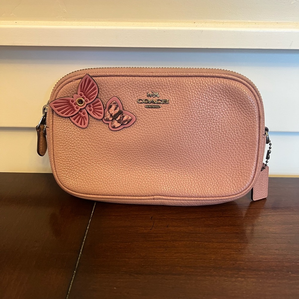 Coach Sadie Crossbody Clutch With Butterfly Appliqués - Picture 3 of 13